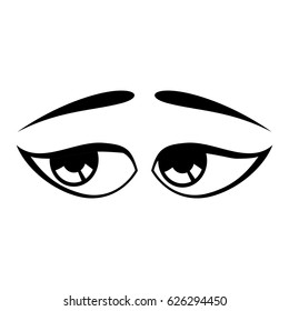 Cartoon eyes expression