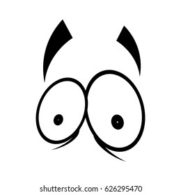 Cartoon eyes expression