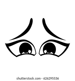Cartoon eyes expression