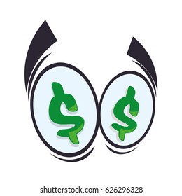 Cartoon eyes expression