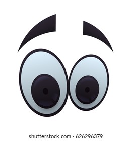 Cartoon eyes expression