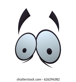 Cartoon eyes expression