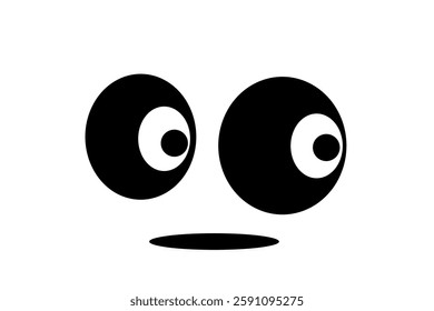 cartoon eyes expression. eye vector cute