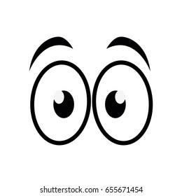 cartoon eyes icon