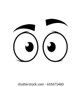 Cartoon Eyes Icon Stock Vector (Royalty Free) 655671454 | Shutterstock