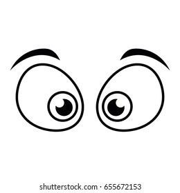 cartoon eyes icon