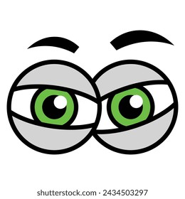 Cartoon eyes icon design, illustration design