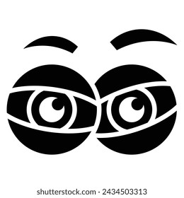 Cartoon eyes icon design, illustration design