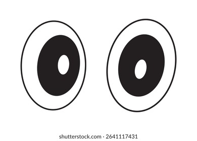 cartoon eyes icon. eyes eps 10