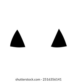 Vetor de ícones de desenhos animados. Sinal de ilustração de olhos de Halloween. Símbolo ou logótipo dos olhos.