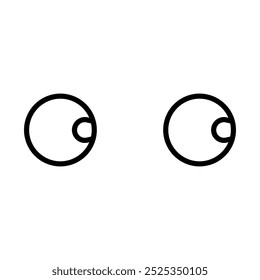 Cartoon eyes icon vector. Halloween eyes illustration sign. Eyes symbol or logo.