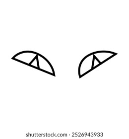 Cartoon eyes icon vector. Halloween eyes illustration sign. Eyes symbol or logo.