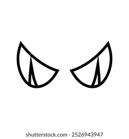Cartoon eyes icon vector. Halloween eyes illustration sign. Eyes symbol or logo.