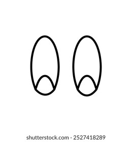 Cartoon eyes icon vector. Halloween eyes illustration sign. Eyes symbol or logo.