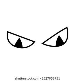 Cartoon eyes icon vector. Halloween eyes illustration sign. Eyes symbol or logo.