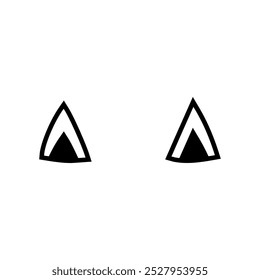 Cartoon eyes icon vector. Halloween eyes illustration sign. Eyes symbol or logo.