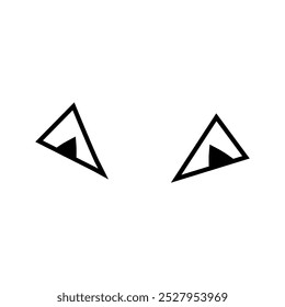 Cartoon eyes icon vector. Halloween eyes illustration sign. Eyes symbol or logo.