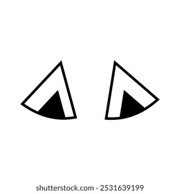 Cartoon eyes icon vector. Halloween eyes illustration sign. Eyes symbol or logo.