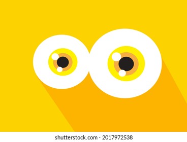 cartoon eyes icon vector illustration