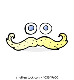 cartoon eyes and mustache symbol