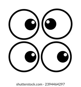 cartoon eyes, pixel glasses black