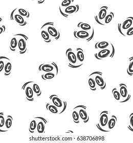 Cartoon eyes seamless pattern. Vector illustration for backgrounds