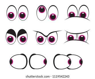 Cartoon Eyes Set