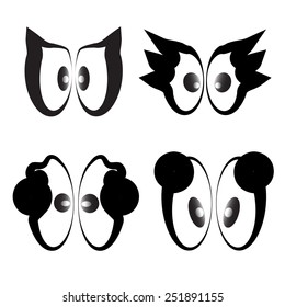 cartoon eyes set