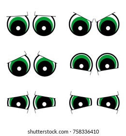 Cartoon Eyes Set