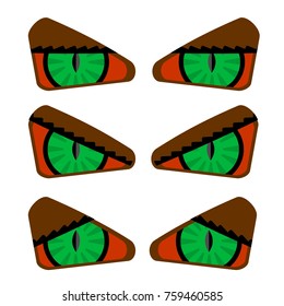 Cartoon Eyes Set Vector