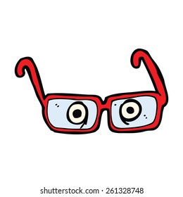cartoon eyes in spectacles