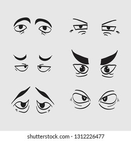 cartoon eyes in vector