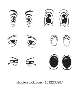 cartoon eyes in vector