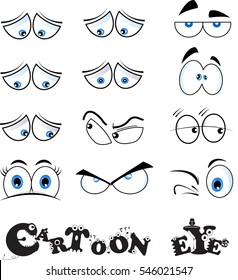 Cartoon Eyes Vector Stock Vector (royalty Free) 546021547 