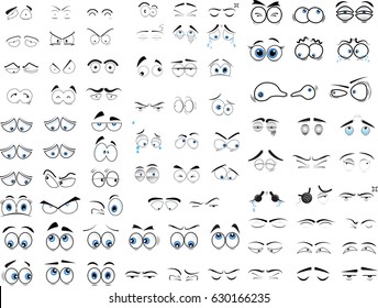 cartoon eyes in vector