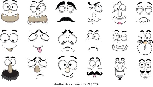 cartoon eyes in vector