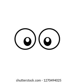 cartoon eyes. vector illustration