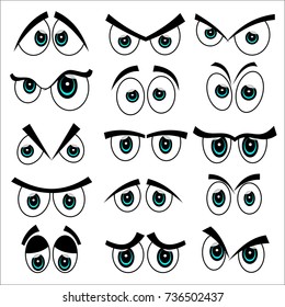 Cartoon Eyes Seamless Pattern Stock Vector (Royalty Free) 120115432