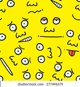 cartoon face background