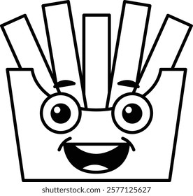 A cartoon face with a box around it