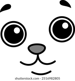 Cartoon Gesicht so niedlich für das Design Ihrer Kunstwerke.