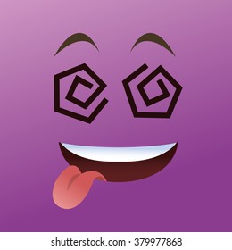 Cartoon face design 