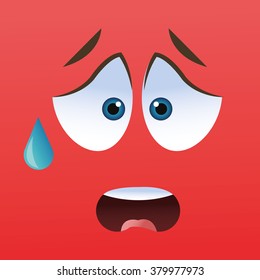 Cartoon face design 