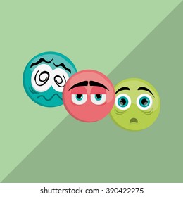 Cartoon face design 