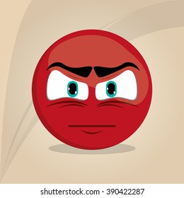 Cartoon face design 