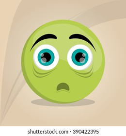 Cartoon face design 
