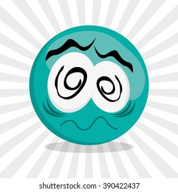 Cartoon face design 