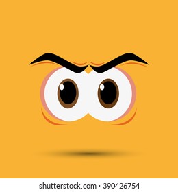 Cartoon face design 