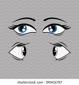 Cartoon face design 