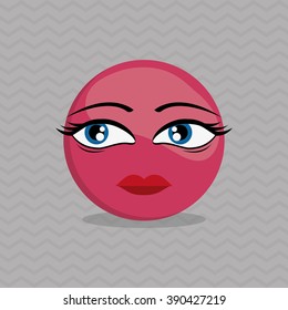 Cartoon face design 